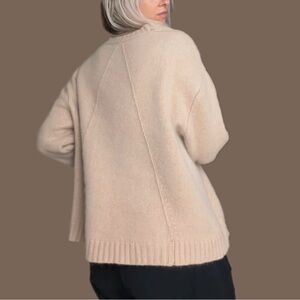 Merino and cotton blend Banana Republic Cream Oversized Knit sweater